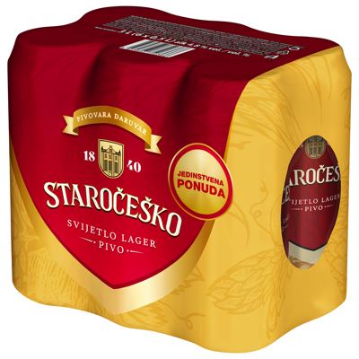 PIVO STAROČEŠKO 0,5L*6p( 6x0,5L) 4/1