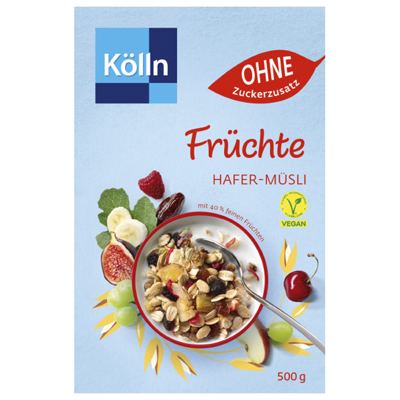 MUSLI KOLLN 500G S VOĆEM BEZ DODANOG ŠEĆERA