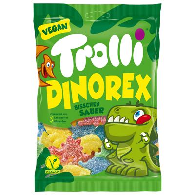 BOMBONE GUMENE DINO REX TROLLI 100G