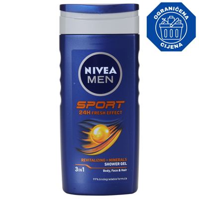 GEL TUŠ I PRANJE KOSE NIVEA SPORTSKI 250ML BEIERSDORF