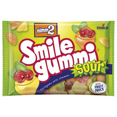 BOMBONE NIMM2 SMILE GUMMI SAUER 100GR