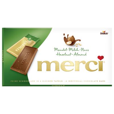 ČOKOLADA MERCI 100G BADEMI I LJEŠNJACI