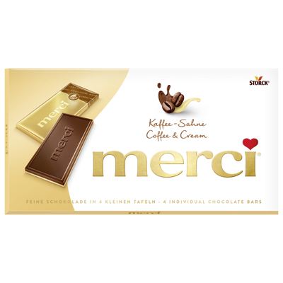 ČOKOLADA MERCI 100G ČOKOLADA-KAVA I VRHNJE