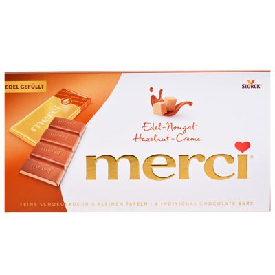 ČOKOLADA NOUGAT 112 g MERCI