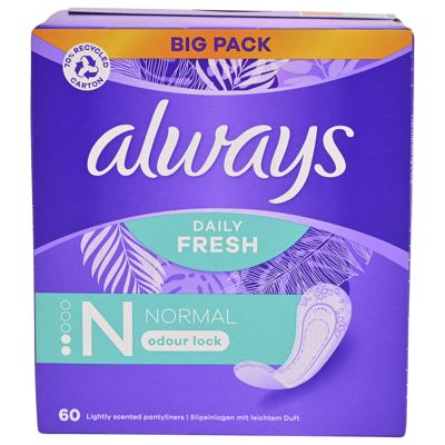 Liners Normal 60 pcs Always