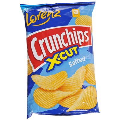 ČIPS CRUNCHIPS 130G X-CUT SLANI