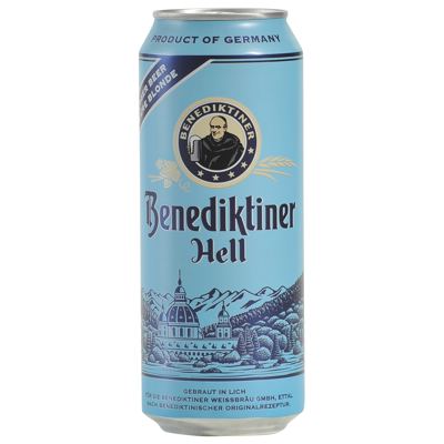 *PIVO BENEDIKTINER 0.50L HELL -24/1- 5%ALC LIMENKA