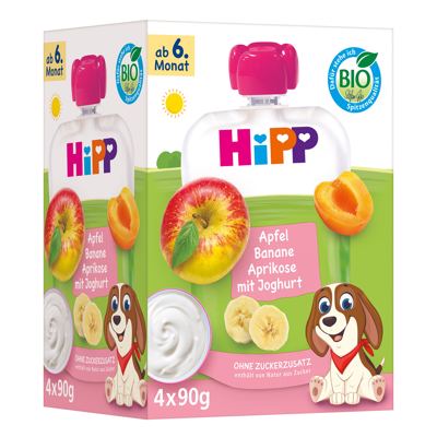 Hipp jab/ban/mar/jogurt 4x90 g OS