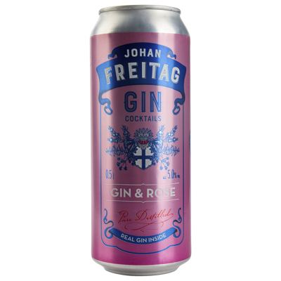 KOKTEL DŽIN ROSE 5% 0.5L JOHAN FREITAG