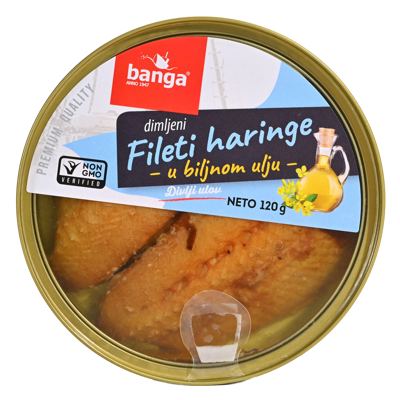 HARINGA DIMLJENA 120g/72 g BANGA