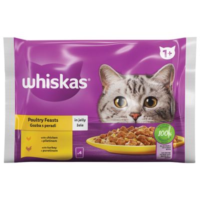 WHISKAS KESICE 4X85GR IZBOR ZIVINE