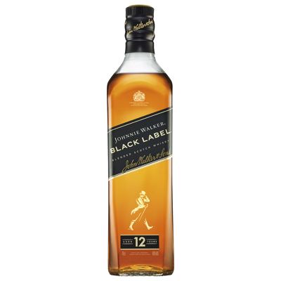 *WHISKY JOHNNIE W. 0.70L BLACK NAKED -12/1-