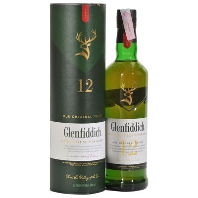 N-*WHISKY GLENFIDDICH 0,70L 12 SINGLE MALT KUTIJA 90300-12/1