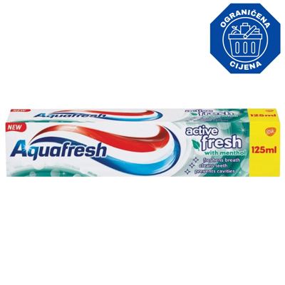 PASTA ZA ZUBE AQUAFRESH ACTIVE FRESH 125ML