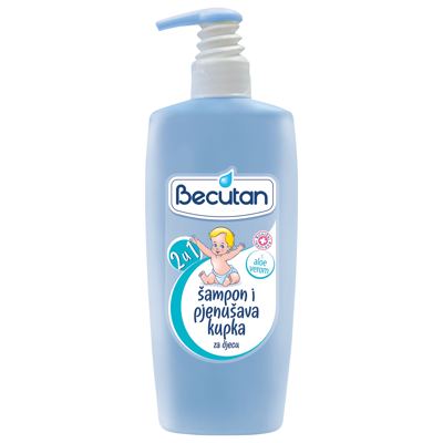 ŠAMPON 2U1 ZA BEBE BECUTAN SA PUMPICOM 400ML ALKALOID