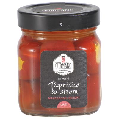 PAPRIČICE CRVENE PUNJENE SIROM 314