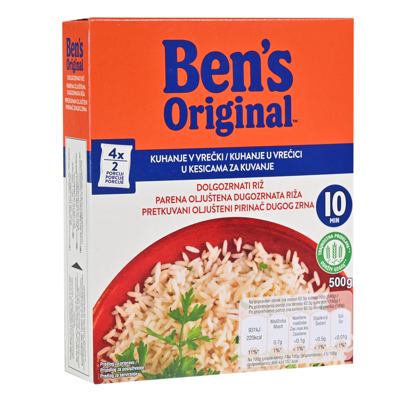 RIŽA BENS ORIG.DUGO ZRNO PAR.500g