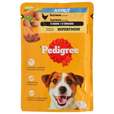 PEDIGREE VREĆICA PIL/POVRĆE 100g