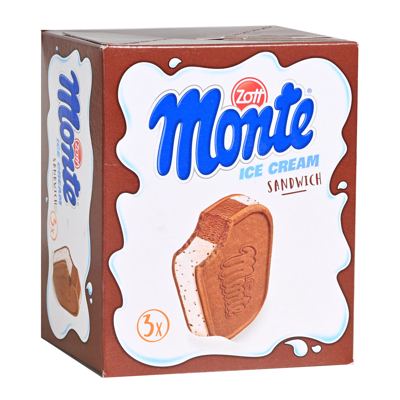 SLADOLED MONTE 3X120ML SANDWICH -12/1- MULTIPACK