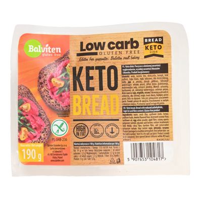 KRUH 190G BEZ GLUTENA MANJE UGLJIKOHIDRATA