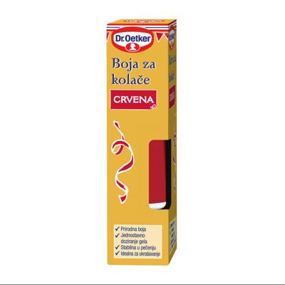 BOJA ZA KOLAČE DR OETKER CRVENA 10G