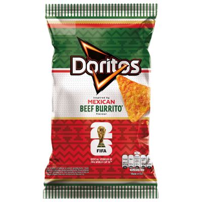 ČIPS TORTILJA BEEF BURRITO DORITOS 90G