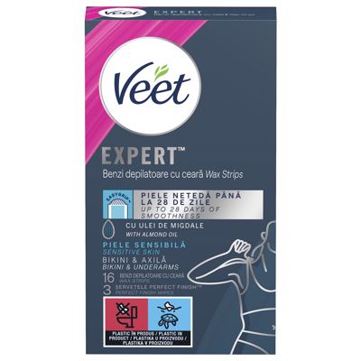 VEET LISTIĆI SENSITIVE S HLADNIM VOSKOM ZA BIKINI I PAZUH 16 KOM