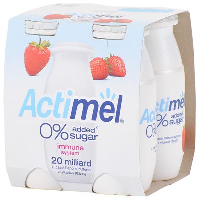 JOGURT VOĆNI BEZ DODANOG ŠEĆERA ACTIMEL 4X100 g