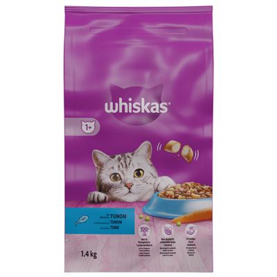 WHISKAS 1,4kg DRY TUNA 1+
