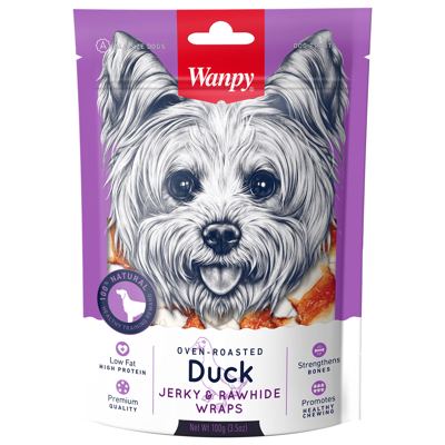 WANPY DOG SUŠ. PAČETINA I KOŽA 100g