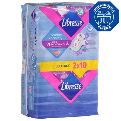 ULOŠCI LIBRESSE MAXI GOODNIGHT DUO 20/1