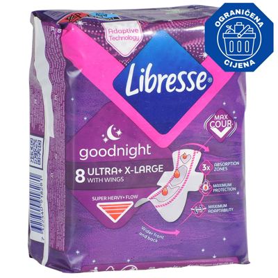 ULOŠCI HIGIJENSKI ULTRA NIGHT LIBRESSE 8/1