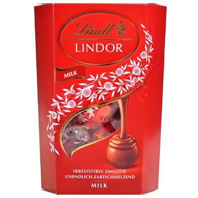 BOMBONIJERA LINDOR CORNET MILK 200 G