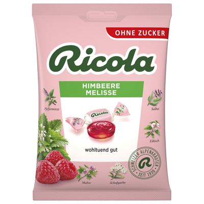 Ricola biljni bomb. malina melisa 75 g T