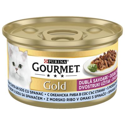 HRANA ZA MAČKE DUO RIBA U SOSU GOURMET 85G