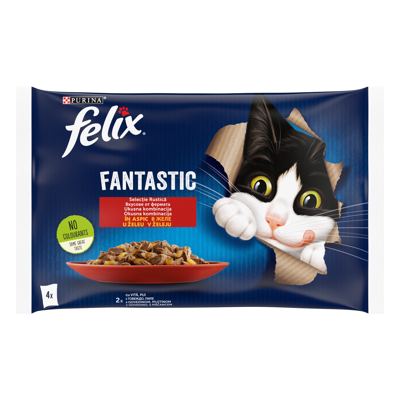 FELIX 340G FANTASTIC GOVEDINA/PILETINA -12/1- 4*85G MAČKE