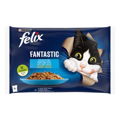 FELIX HRANA ZA MAČKE LOSOS I LIST 4x85g