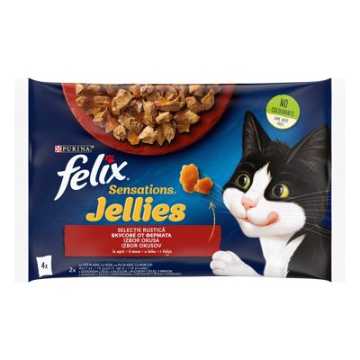 FELIX 340G SENSATIONS GOVEDINA/PILETINA -12/1- 4*85G MAČKE