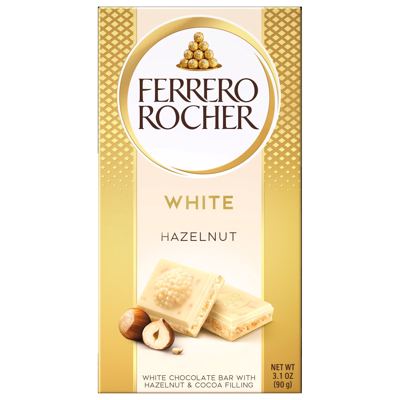 FERRERO ROCHER ČOKOLADA WHITE HAZELNUT 90G