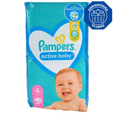 PELENE PAMPERS AB MAXI S4 62