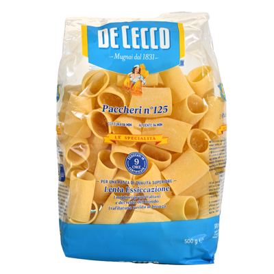 PACCHERI 500g DE CECCO TJESTENINA