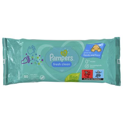 PAMPERS WIPES FRESH CLEAN 80 PCS