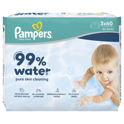 VLAŽ.MAR.3X60 PAMPERS AQUA
