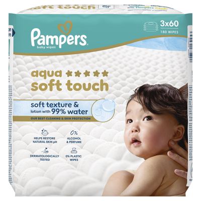 Pampers vlaž.maram. Aqua ST 3x60 kom.