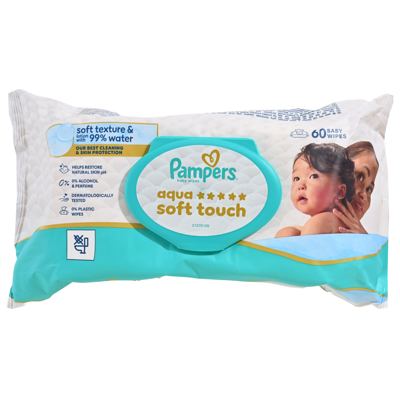 Pampers Maramice vl.aqua soft touch 60/1