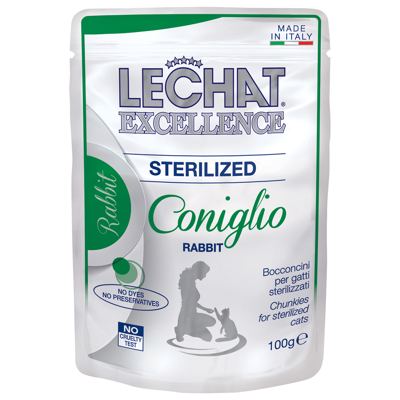HRANA ZA MAČKE MGL LECHAT EXC SOS STERILISANE MAČKE ZEC 100G