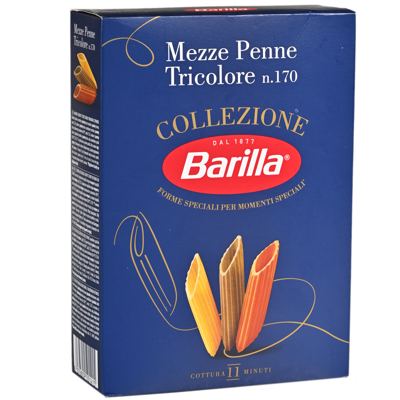 TESTENINA MEZZE PENNE TRI COLORE 500GR BARILLA