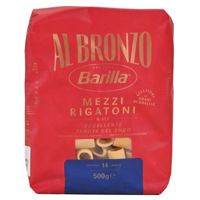 N-TJEST BARILLA ALBRONZO 500G RIGATONI -16/1-