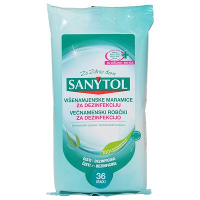 Vlazne maramice 72/1 SANYTOL desinfectant