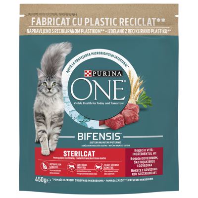 HRANA ZA MAČKE GRANULE STERILCAT GOVEDINA ONE 450G